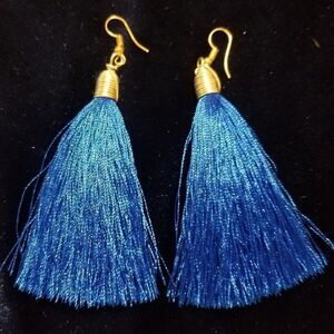 Tassel Drop Pierced  Length Earrings